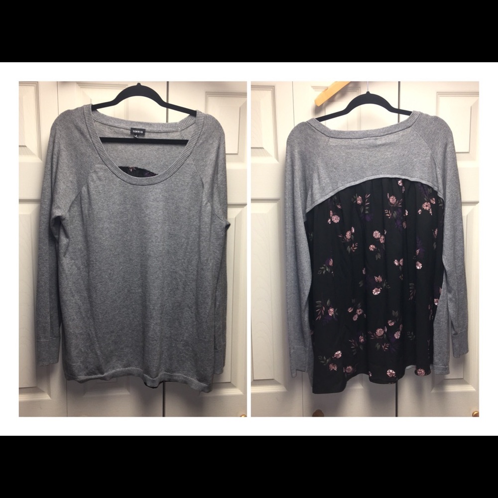 Torrid sweater blouse size 1